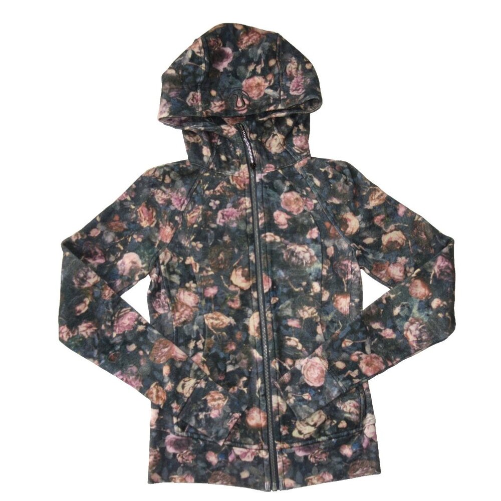 NWT Lululemon Scuba Hoodie *Light Cotton Fleece in Frosted Rose Multi 2